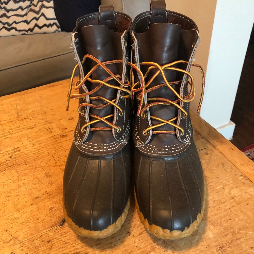 Men's LL Bean Duck Boots (6")(Size 12)